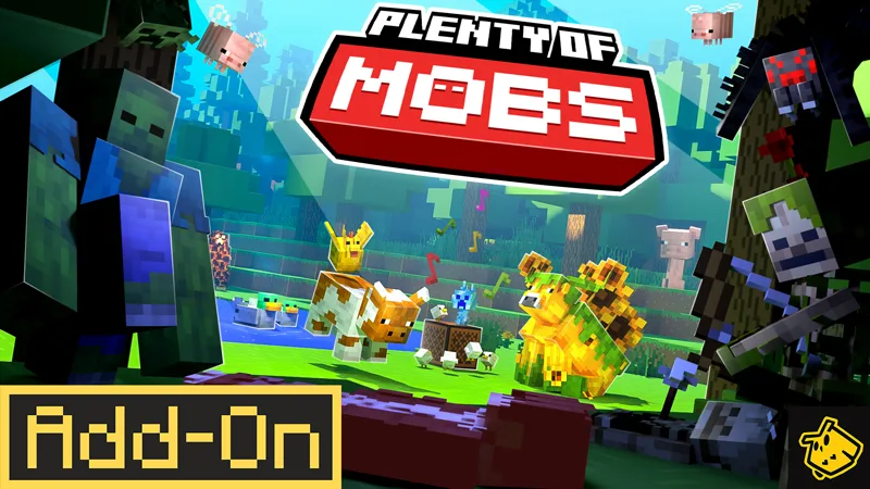Plenty Of Mobs v1.0.0 Add-On key art
